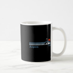 Retro Aspen Ski Resort Colorado Mountains Snowboar Kaffemugg