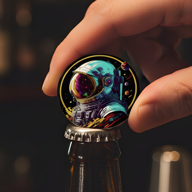 Retro Astronaut Flaska-öppnare - utforska varje si Flasköppnare (Skapare uppladdad)