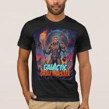 Retro Astronaut Galaktisk Grillmästare Tecknad hum