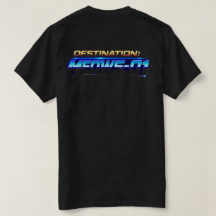 Retro Astronaut Katt Måne Solnedgång - Meows-01 Ba T Shirt