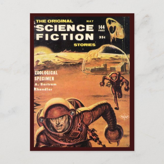 Retro Astronauts in Danger Vykort (Framsida)