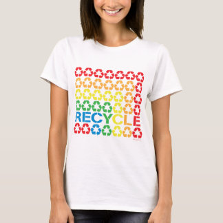 retro återvinna t-shirt