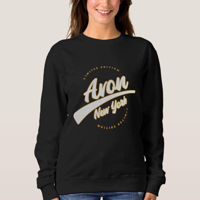 Retro Athletic Avon NY Kläder T Shirt (Framsida)