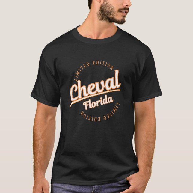 Retro Athletic Cheval FL Kläder T Shirt (Framsida)