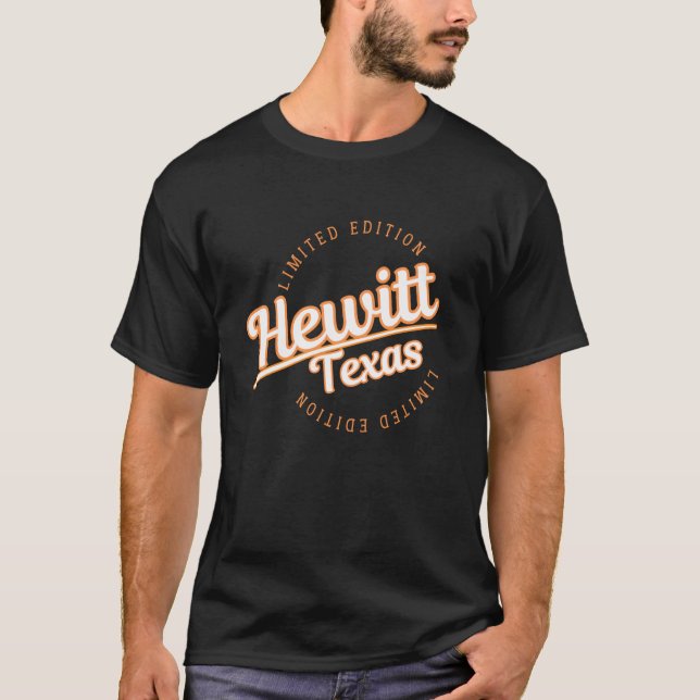 Retro Athletic Hewitt TX Kläder T Shirt (Framsida)