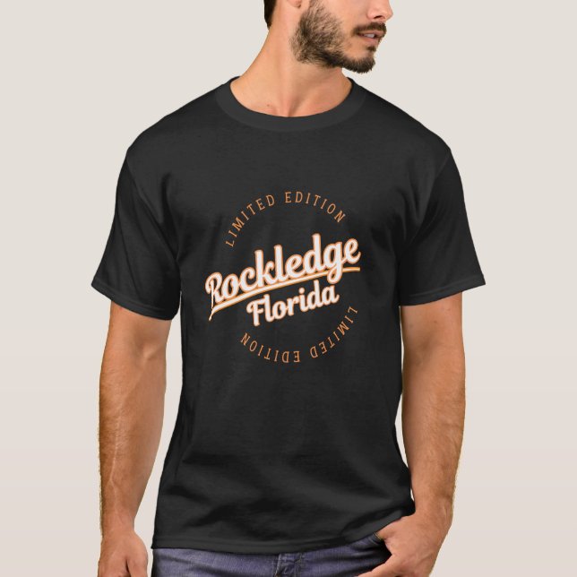 Retro Athletic Rockledge FL Kläder T Shirt (Framsida)
