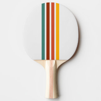 Retro Athletic Stripe Ping Pong Paddle Pingisracket