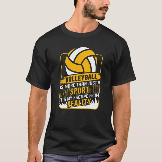 Retro Athletic Volleyball Team Sport Net Spike 14 T Shirt (Framsida)