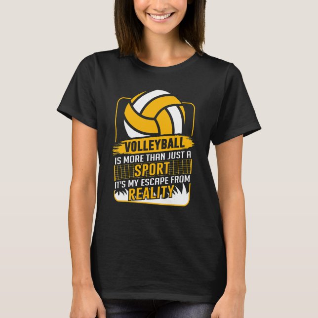 Retro Athletic Volleyball Team Sport Net Spike 47 T Shirt (Framsida)