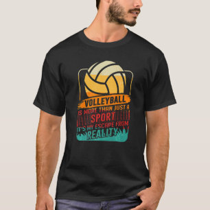 Retro Athletic Volleyball Team Sport Net Spike 55 T Shirt