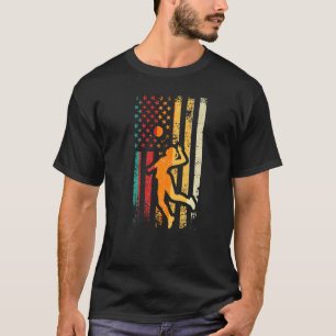 Retro Athletic Volleyball Team Sport Net Spike 5 T Shirt