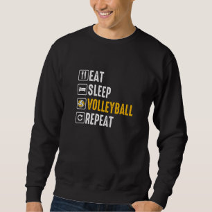 Retro Athletic Volleyboll Lagsport Nät Spike 58 Lång Ärmad Tröja