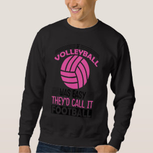 Retro Athletic Volleyboll Lagsport Nät Spike 80 Lång Ärmad Tröja