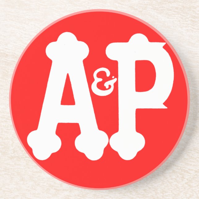 Retro Atlantic & Pacific Livsmedel Store Underlägg (Framsidan)