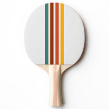 Retro Atletisk Randig Pingisracket