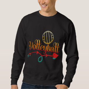 Retro Atletisk Volleyboll Lagsport Nät Spike 15 Lång Ärmad Tröja