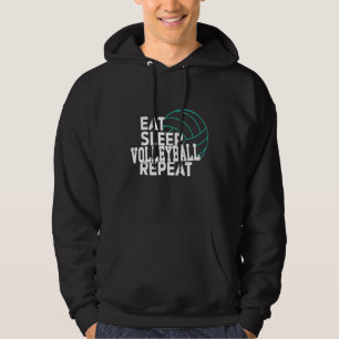 Retro Atletisk Volleyboll Lagsport Nät Spike 76 Hoodie