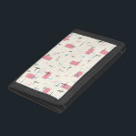 Retro atom- plånbok för rosamönsternylon<br><div class="desc">Du ska är den killade rosan vid denna Retro atom- plånbok för rosamönsternylon. Designen presenterar en kräm- bakgrund med guld- stänk, rosa rektanglar, och svarten, turkos och rosan hugger. Mönster är som påminner om av modern stil för traditionellt mitt- århundrade. Du är säker att tycka om vår vördnad till 50-tal....</div>