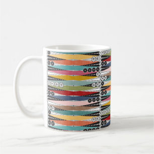 Retro Atomic Age Backgammon Kaffemugg