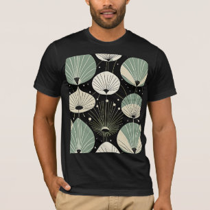 Retro Atomic Age Geometric Modern Mönster T Shirt