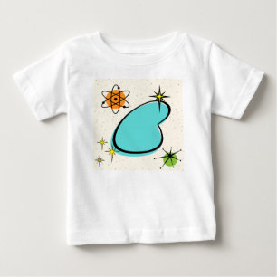 Retro Atomic Boomerang och Starbursts T-Shirt