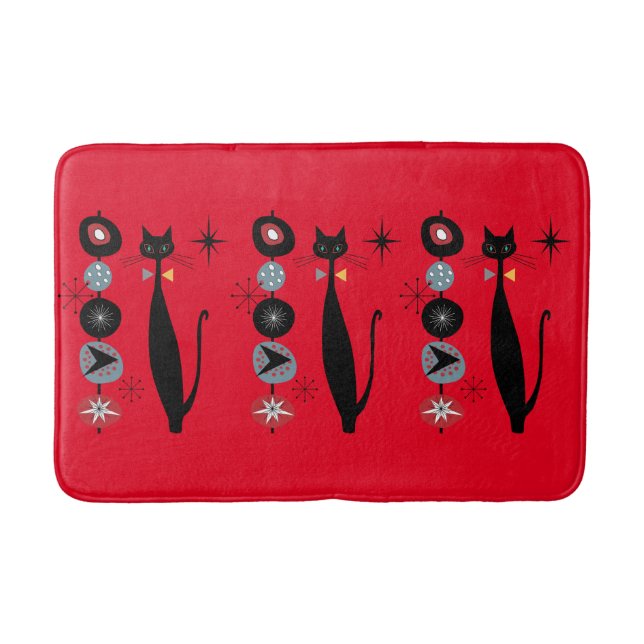 Retro Atomic ERA-århundradets moderna MCM-Coola Ca Badrumsmatta (Framsidan)