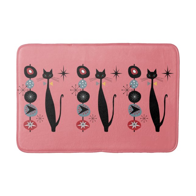 Retro Atomic ERA-århundradets moderna MCM-Coola Ca Badrumsmatta (Framsidan)