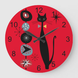 Retro Atomic ERA-århundradets moderna MCM-Coola - Stor Klocka