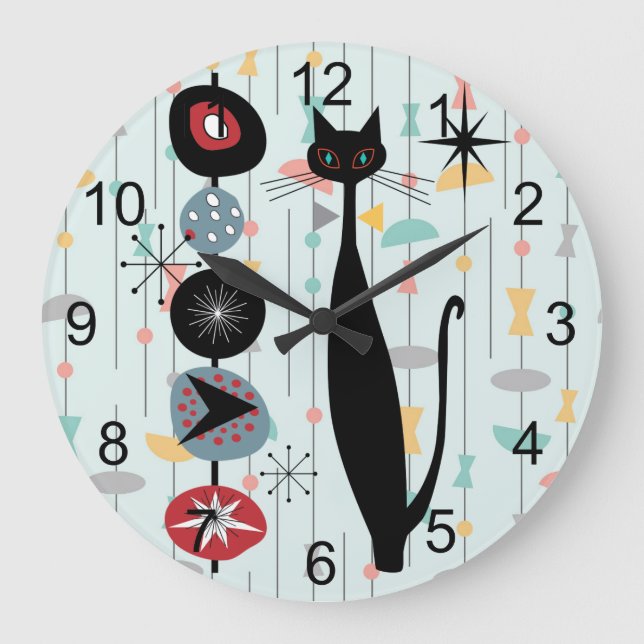 Retro Atomic ERA-århundradets moderna MCM-Coola -  Stor Klocka (Framsida)