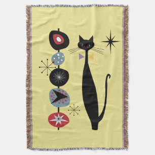 Retro Atomic ERA Mid Century Modern Coola Cat Kabo Filt