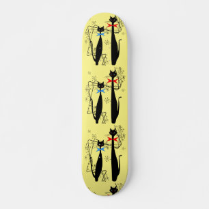 Retro Atomic ERA Mid Century Modern Coola Cat Mini Skateboard Bräda 18,5 Cm