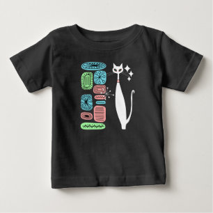 Retro Atomic Era Mid Century Modern Coola Cat T Shirt