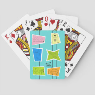Retro Atomic Kitsch-uppspelningskort Casinokort