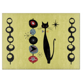 Retro Atomic Mid Century Modern Coola Cat Service