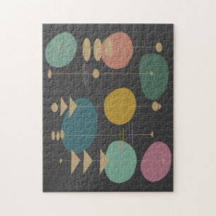 Retro Atomic Space Age Mid Centres Modern Pussel