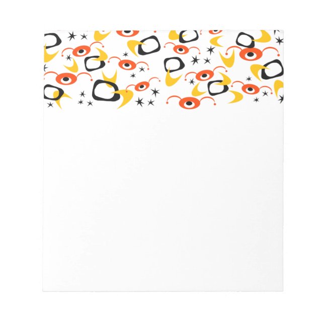 Retro Atomic Spiders Anteckningsblock (Framsida)