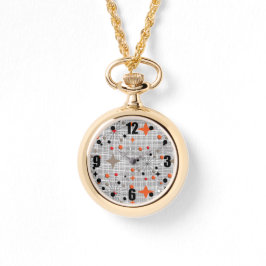 Retro Atomic Starburst Design Watch Armbandsur