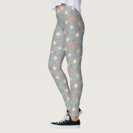 Retro Atomic Starbursts Leggings
