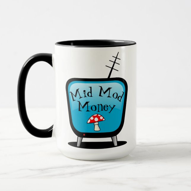 Retro Atomic TV Mugg (Vänster)