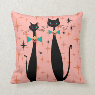 Retro Atomisk Era Mid Century Modern MCM Coola Kat Kudde