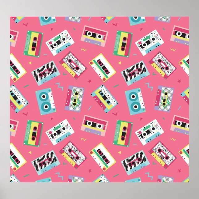 Retro Audio-band: 80 sekunder Stil. Poster (Framsidan)