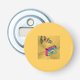 Retro-audions boombox. flasköppnare