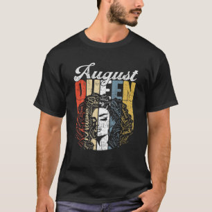 Retro August Queen Fantastisk Junth Queen Gir T Shirt