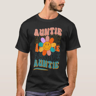 Retro Auntie Daisy Färg Daisy Blomkur ny T Shirt
