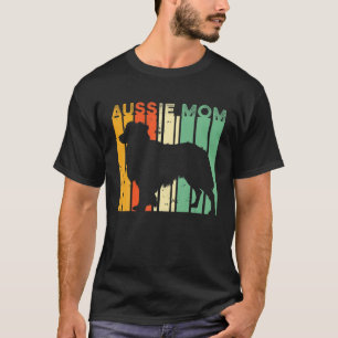 Retro Aussie Mamma Vintage Cute Australian shepher T Shirt