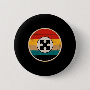 Retro Autism Pussel Vintage 70-tal 80-tal Medveten Knapp