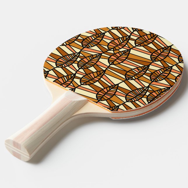 Retro Autumn Ping Pong Paddle Pingisracket (Ryggvinkel)