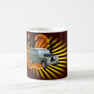 Retro äventyr kaffemugg