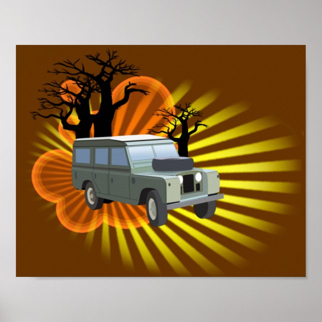 Retro Äventyr Poster (Framsidan)