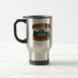 Retro Äventyrs Camping Kaffe Mugg | Utforska Mer 